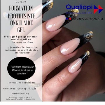 GUYANE Formation gainage sur ongle naturel / popits gel et Nail art du 14/04 au 16/04